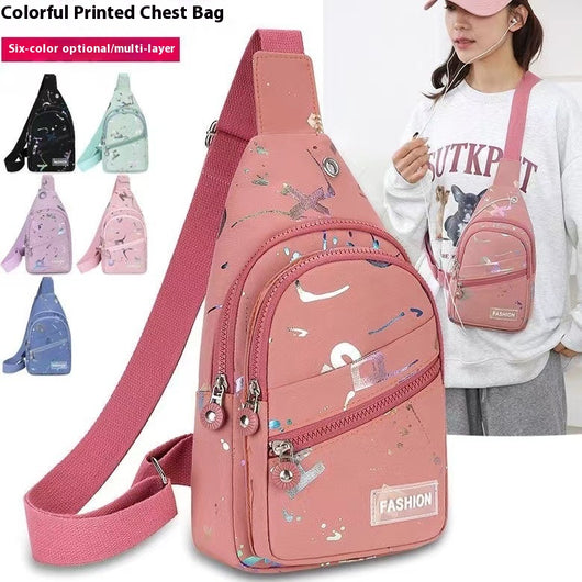 Mochila Bandolera Mujer con Tela Oxford - Bolsa Pecho Cruzada - Image 3