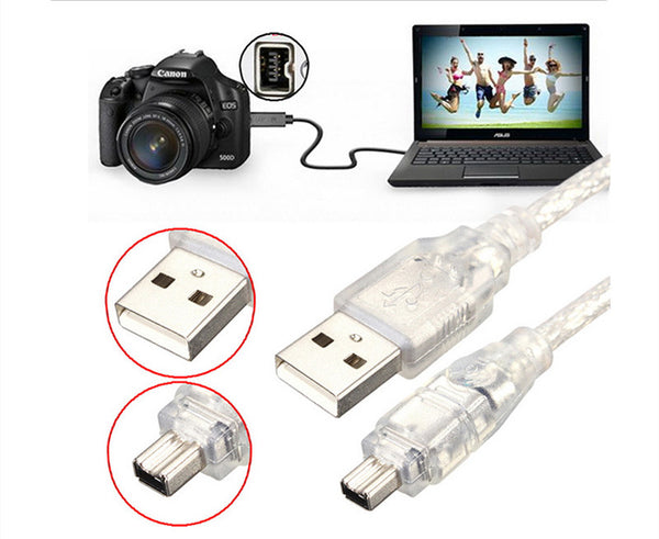 Cable USB-A a 4 Pines para Periféricos - Blanco Transparente