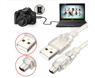 Cable USB-A a 4 Pines para Periféricos - Blanco Transparente