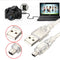Cable USB-A a 4 Pines para Periféricos - Blanco Transparente