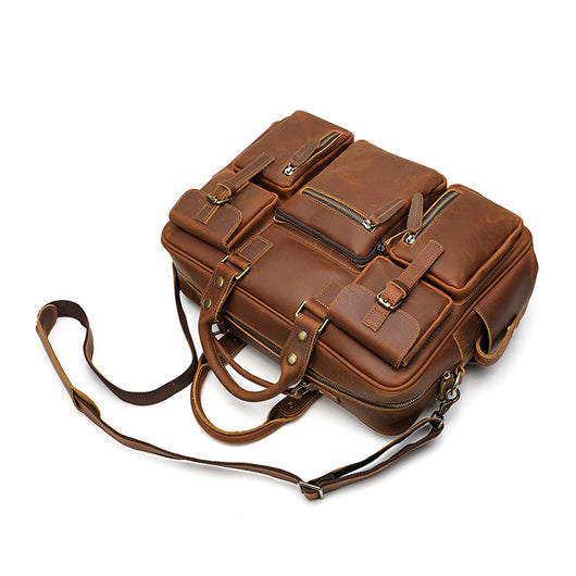 Bolso Bandolera de Cuero para Hombre con Gran Capacidad - Image 11