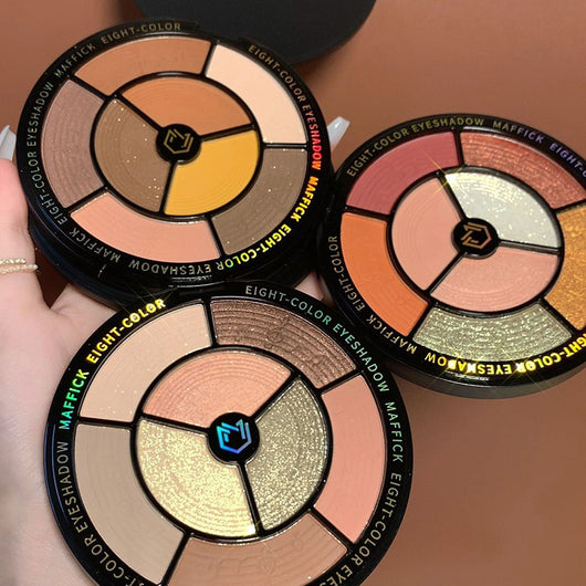 Paleta de Sombras de 8 Colores Tonos Tierra, Naranja y Neón Vibrante - Image 8