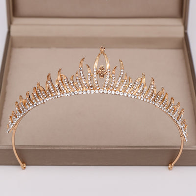 Corona de Cumpleaños para Niña, Tiara de Pasarela con Pedrería - Image 11