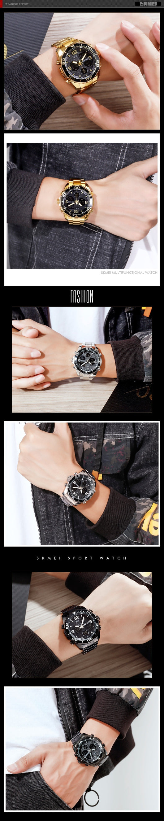 Reloj Espiral Acero Inoxidable para Hombre Estilo Asiático - Image 11