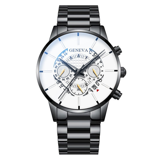 Reloj de Cuarzo para Hombre con Banda de Acero Inoxidable y Calendario - Image 12