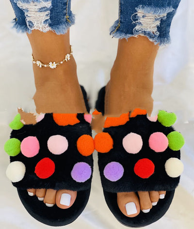 Pantuflas Cómodas de Felpa para Mujer Talla Grande - Uso Interior y Exterior - Image 5