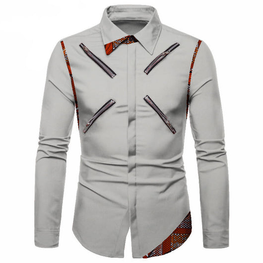 Camisa Casual de Algodón Poliéster para Jóvenes - Cuello Solapa Blanco Clásico - Image 28