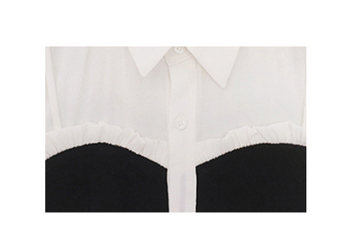 Blusa Ejecutiva de Punto Francés con Detalles Contrastantes - Image 5