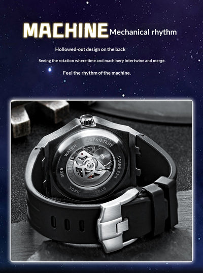 Reloj Mecánico Luminoso Impermeable Hombre - Serie Cielo Estrellado - Image 14