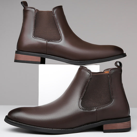 Botas Chelsea de Cuero para Hombre - Estilo Ejecutivo Puntiagudo - Image 21