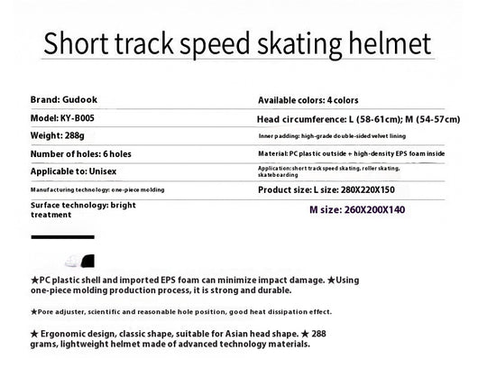 Patines de Pista Corta con Casco Integrado para Patinaje de Velocidad - Image 12