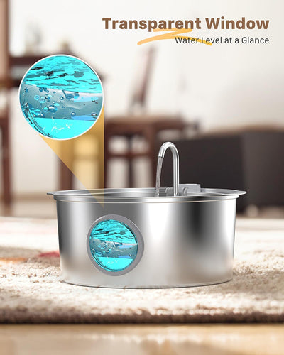Dispensador Automático de Agua con Calefacción para Mascotas - 7L Acero Inoxidable - Image 25