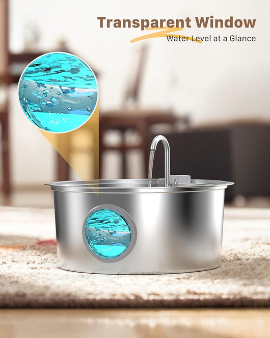 Dispensador Automático de Agua con Calefacción para Mascotas - 7L Acero Inoxidable - Image 25