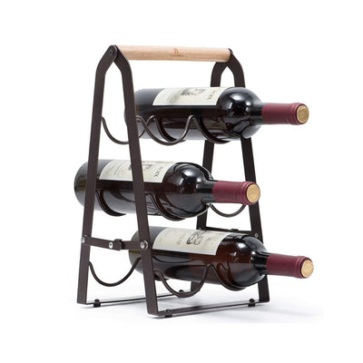 Botellero Metálico de Escritorio - Organizador Elegante para Vinos - Image 10