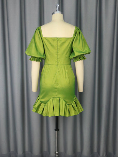 Vestido de Noche Elegante con Lentejuelas y Volantes - Image 13
