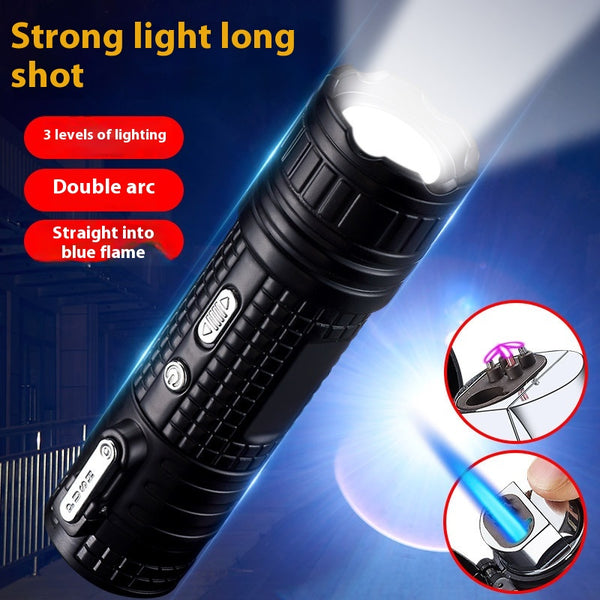 Linterna LED Multifunción Impermeable 3 en 1 con Encendedor