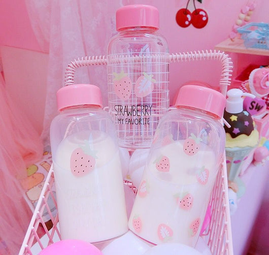 Vaso Térmico Fresa 3D con Diseño Relieve - Strawberry Milk Girl - Image 8