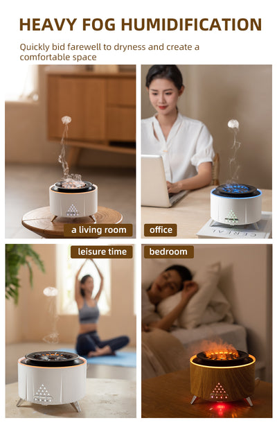 Difusor de Aroma Inteligente Portátil con Llama Simulada y Tecnología Ultrasónica - Image 17