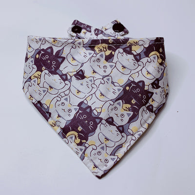 Pañuelo de la Suerte del Gato Maneki-neko con Estampado Divertido - Image 9