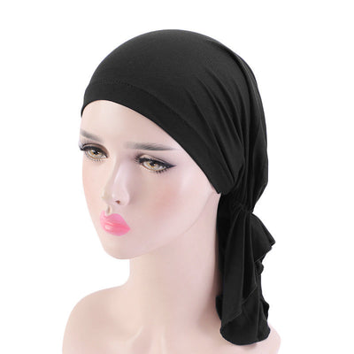 Pañuelo Turbante Elástico de Algodón Modal Premium - Image 3