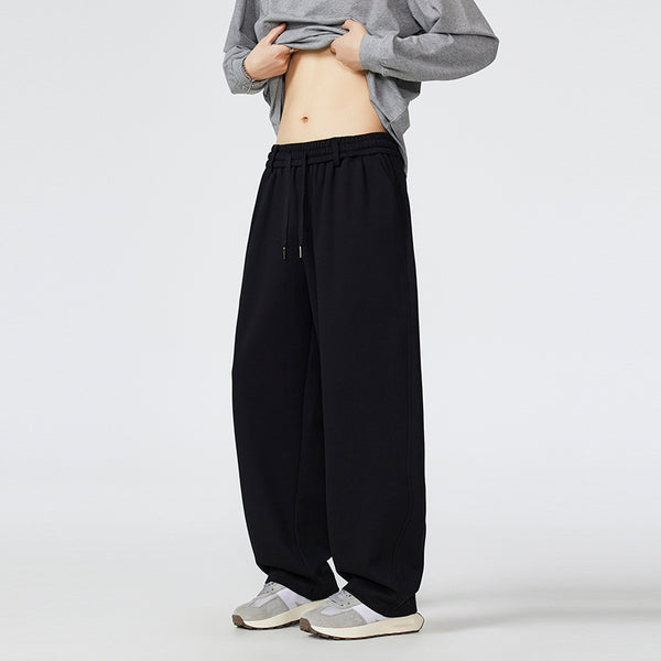 Pantalones de Chándal Holgados con Cordón Estilo Urbano Estadounidense