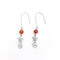 Fashion Plateado Pomegranate Plum Blossom Earrings Plateado