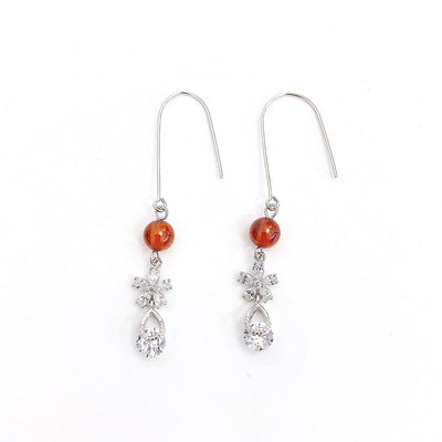 Aretes de Plata con Granado y Flor de Cerezo - Image 4