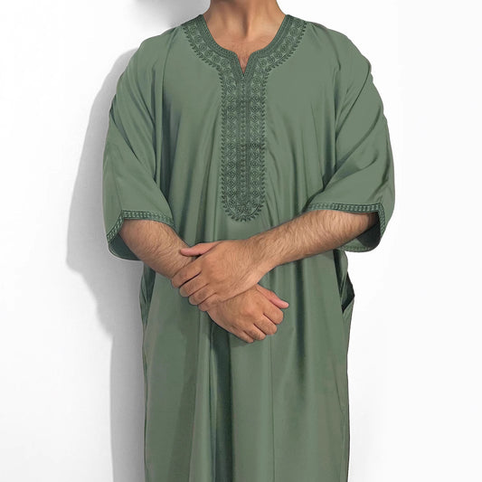 Túnica Suelta Islámica para Hombre - Ropa Tradicional Oriente Medio