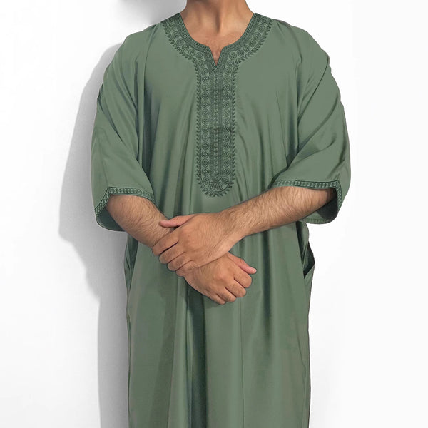 Túnica Suelta Islámica para Hombre - Ropa Tradicional Oriente Medio
