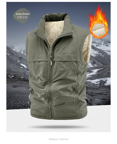Chaleco Reversible Térmico para Hombre - Forro Polar Grueso y Cálido - Image 22