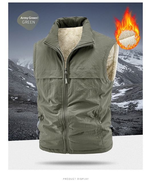Chaleco Reversible Térmico para Hombre - Forro Polar Grueso y Cálido - Image 22