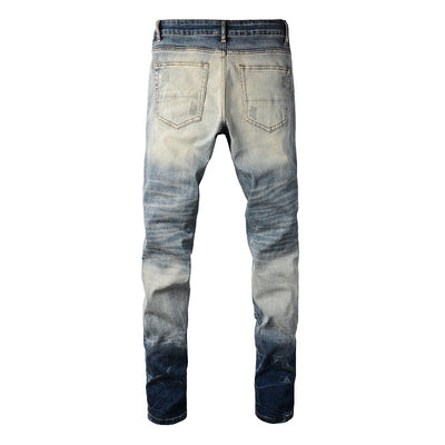 Jeans Rotos Estilo Americano para Hombre con Parches - Image 8