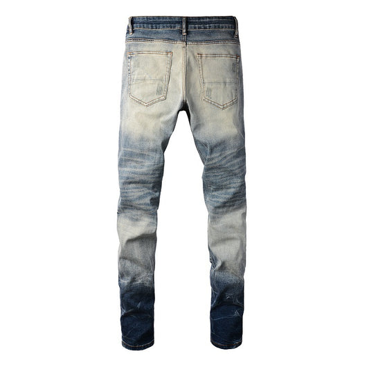 Jeans Rotos Estilo Americano para Hombre con Parches - Image 8