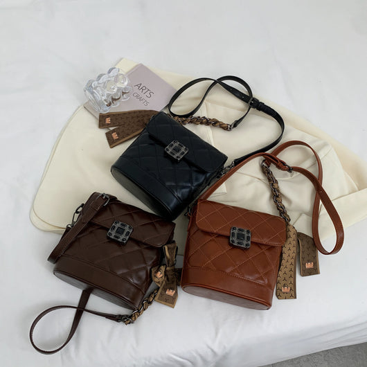 Bolso Bucket Retro con Textura Occidental para Mujer - Image 6