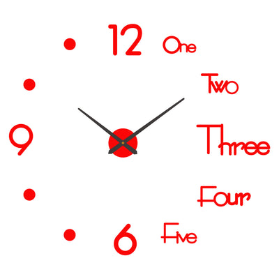 Reloj de Pared Digital Silencioso Nórdico - Adhesivo Decorativo Acrílico - Image 11