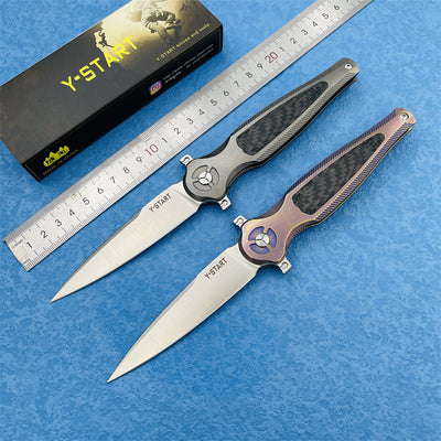 Cuchillo Plegable de Titanio para Camping y Aventura - Image 8