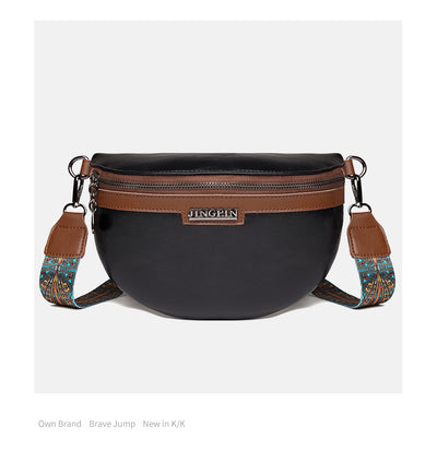 Bolso Bandolera Semilunar con Textura en Pecho para Mujer - Image 33