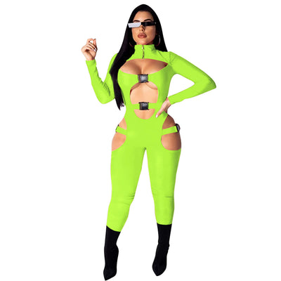 Jumpsuit Elegante de Color Liso para Mujer - Image 3