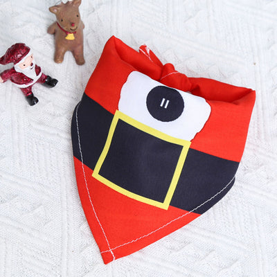 Vestido Navideño para Mascotas con Estampado de Algodón y Pañoleta Triangular - Image 6