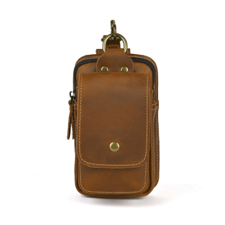 Bolsa de Cintura en Cuero Crazy Horse - Cartera Funcional para Hombre - Image 8