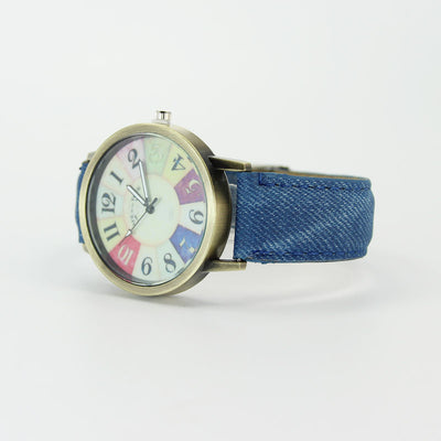 Reloj Denim Vintage Americano con Diseño Graffiti Harajuku - Image 10