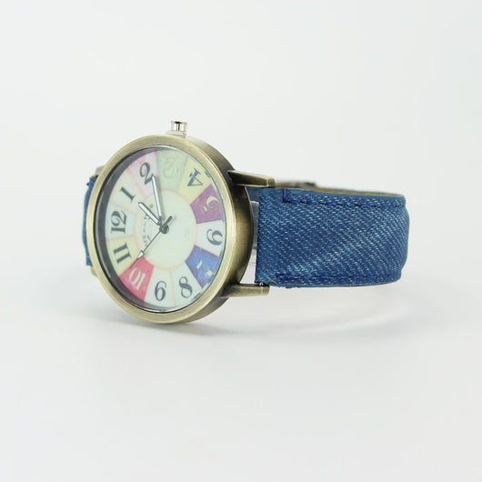 Reloj Denim Vintage Americano con Diseño Graffiti Harajuku - Image 10