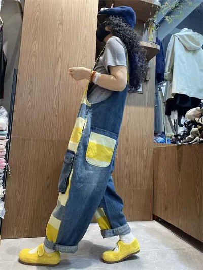 Mono Corto Denim Tallas Grandes con Tirantes e Impresión - Image 28
