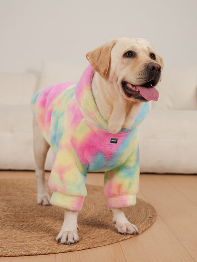 Suéter para Perro Tie-Dye Arcoíris con Patrón de Conejo - Image 11