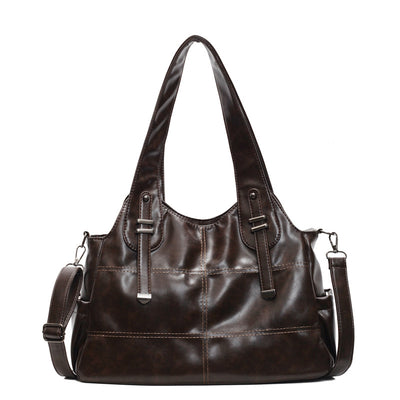 Bolso de Cuero Suave Grande con Bandolera Ajustable para Mujer - Image 9