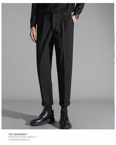 Pantalones Casuales Slim Fit en Lana para Hombre - Image 18
