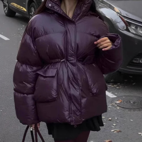 Chaqueta Acolchada de Algodón con Cierre en Cintura para Mujer - Image 5