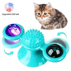 Juguete Interactivo para Gatos con Catnip, Luz LED y Ventosa - Image 23