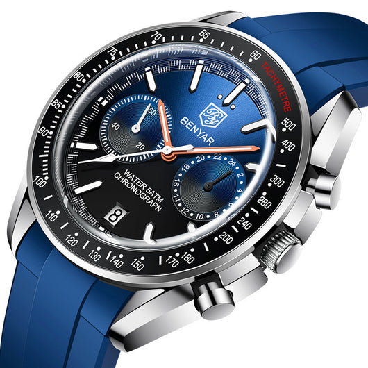 Reloj Cronógrafo Multifuncional Impermeable con Luz Nocturna para Hombre - Image 7