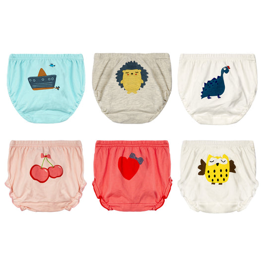 Pantaletas de Algodón para Bebé con Diseño de Pan Caricaturizado - Pack de 3 - Image 10